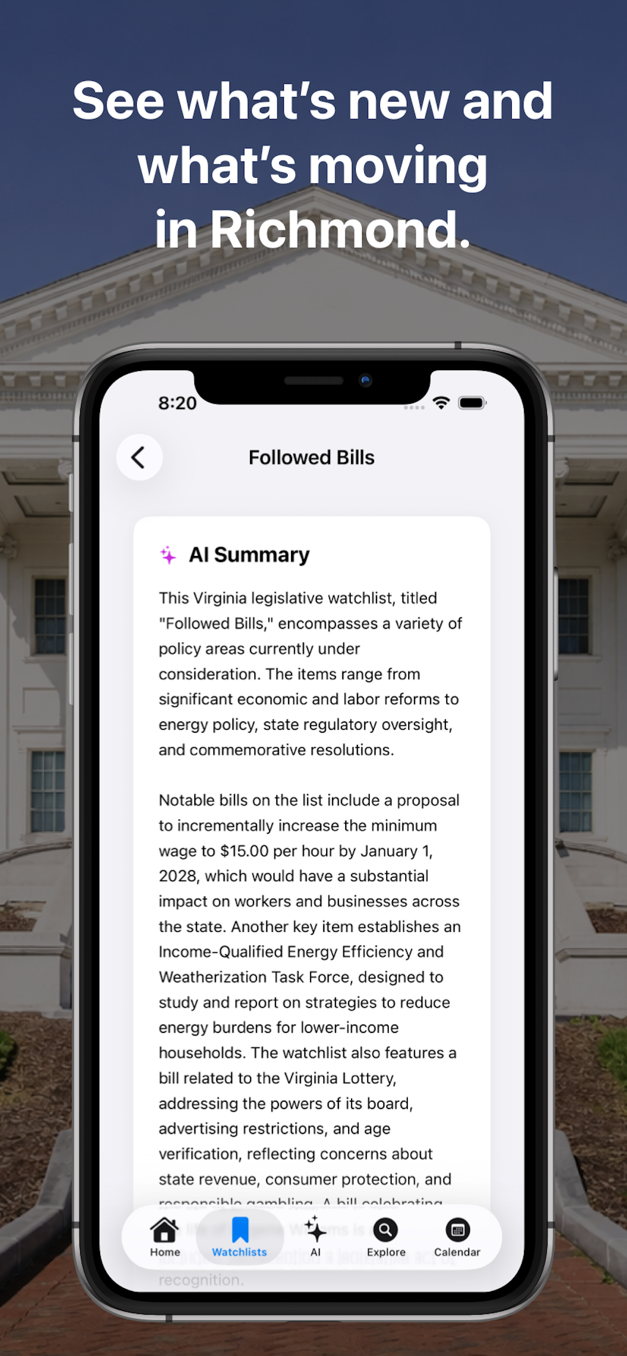 What's new in PolicyPal VA – updates and roadmap for Virginia legislature app